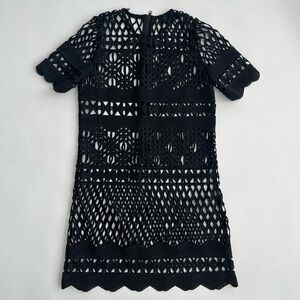 Kendall & Kylie Women’s Black Mesh Mini Dress